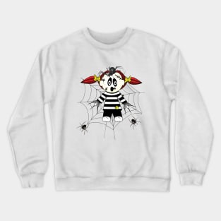 Arachnophobic Annie's Spider Web Adventure Crewneck Sweatshirt